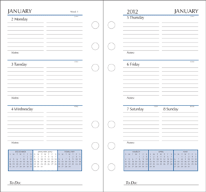 6 hole organizer refill